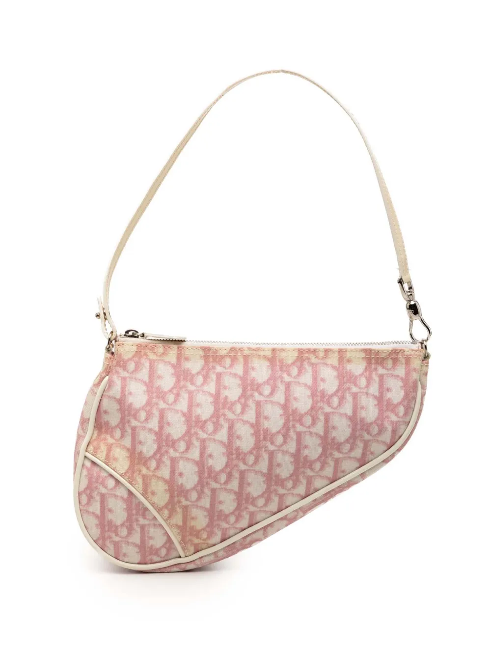 Christian Dior Pre-Owned 2004 Mini Diorissimo Coated Canvas Saddle Pochette shoulder bag - Rosa