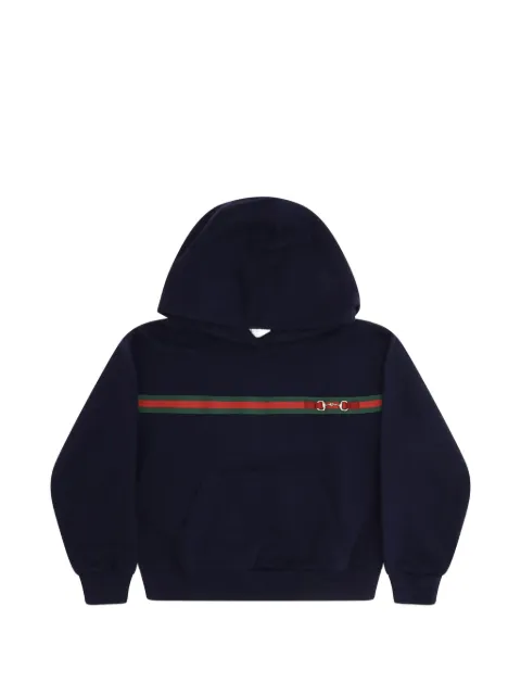 Gucci Kids hoodie con detalle Web