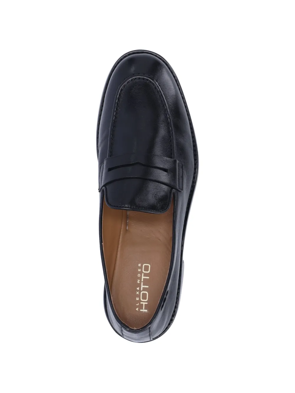 Alexander Hotto Leren loafers Zwart