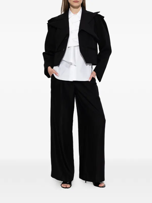Noir Kei Ninomiya star-panel Cropped Jacket | Black | FARFETCH