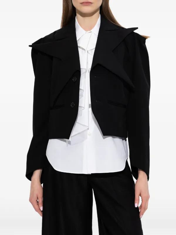 Noir Kei Ninomiya star-panel Cropped Jacket | Black | FARFETCH