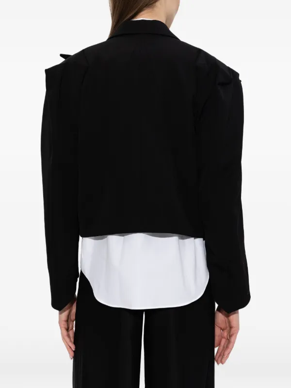 Noir Kei Ninomiya star-panel Cropped Jacket | Black | FARFETCH
