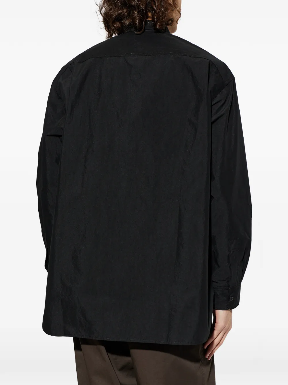 Comme des Garçons Homme Overhemd met klepzak Zwart