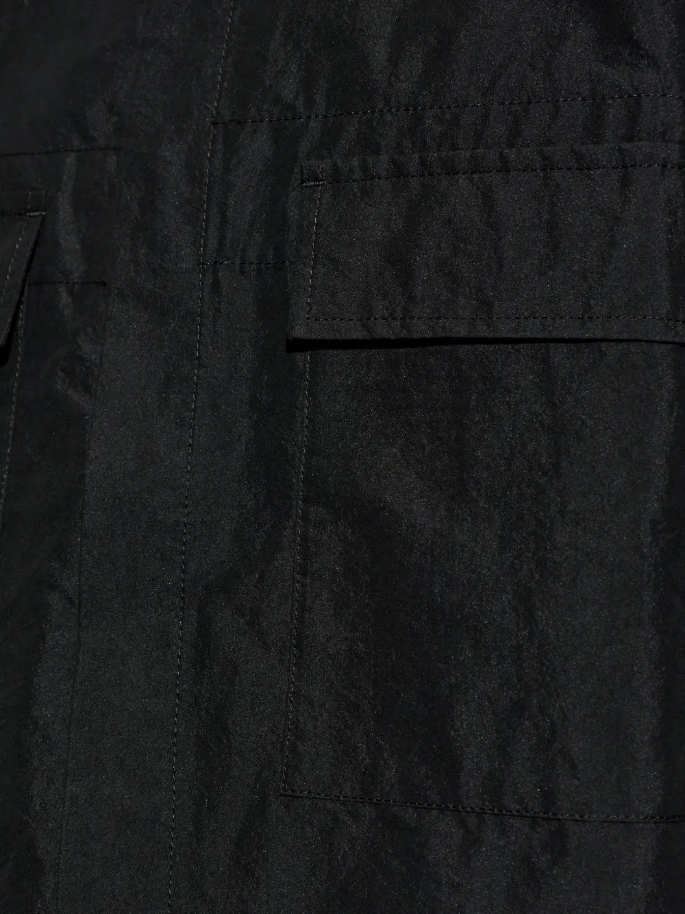 Comme des Garçons Homme Overhemd met klepzak Zwart