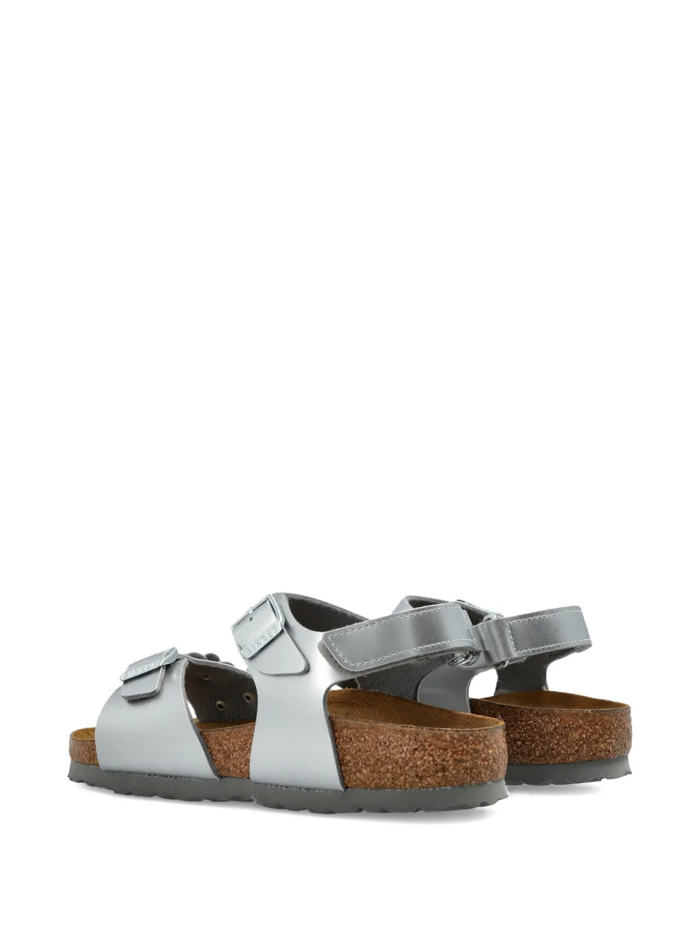 Birkenstock Kids Rio plain flower sandals Zilver