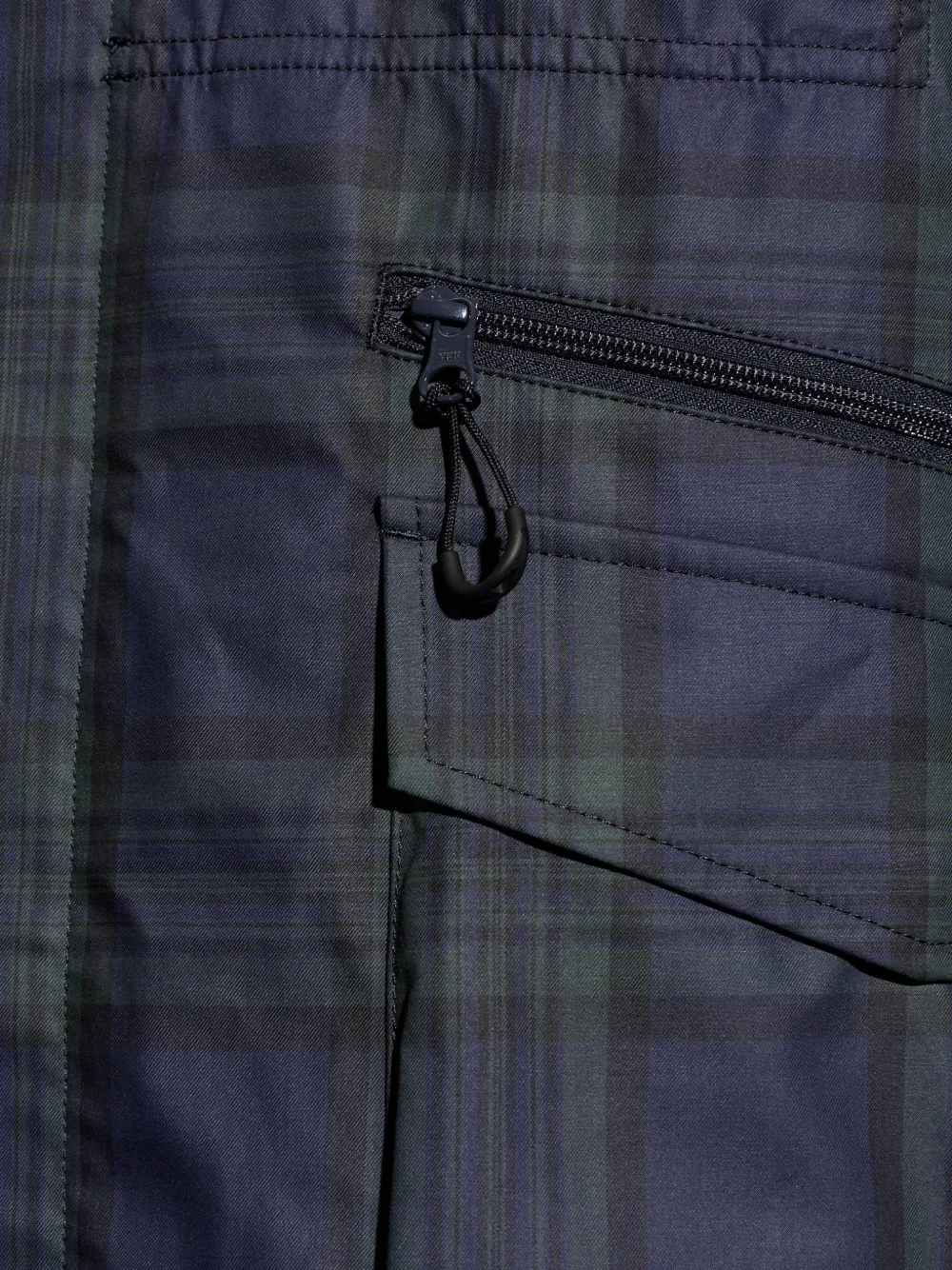 Comme des Garçons Homme Jack met tartan-ruit en rits Blauw