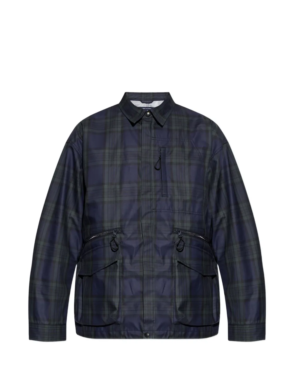 Comme des Garçons Homme Plus tartan-check zip-up jacket - Blu