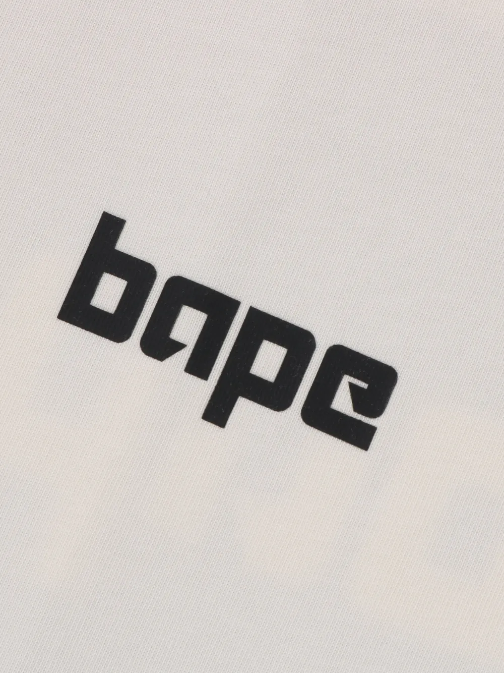 A BATHING APE T-shirt met logoprint Beige