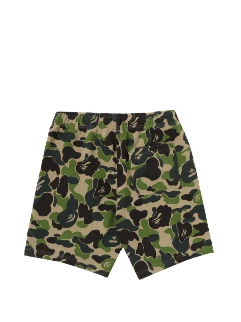 A BATHING APE® camouflage pattern track shorts