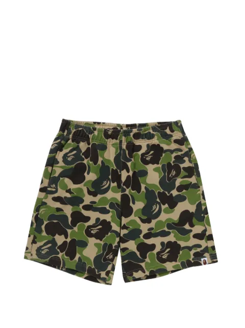 A BATHING APE® camouflage pattern track shorts