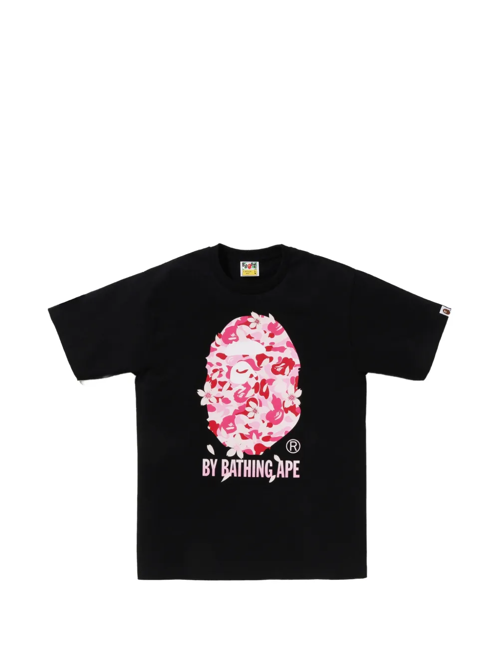 A BATHING APE® floral-print T-shirt - Nero