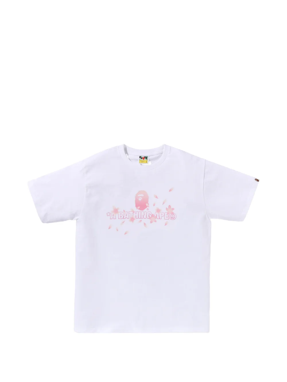 A BATHING APE® floral-print T-shirt - Bianco