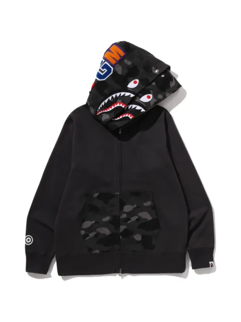 A BATHING APE® Color Camo Shark full-zip hoodie