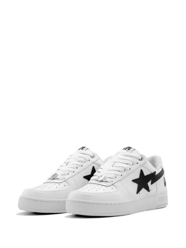 A BATHING APE BAPE STA スニーカー 27.5 A BATHING APE® Bape Sta #2 lace-up Sneakers | White | FARFETCH ZA