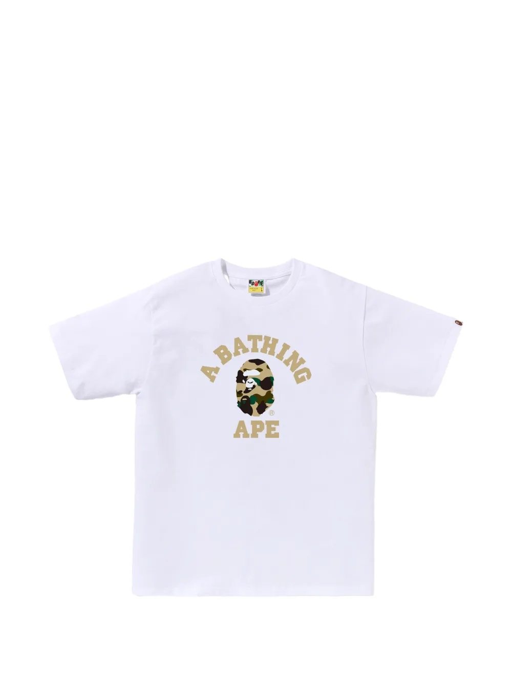 A BATHING APE® logo-print T-shirt - Bianco