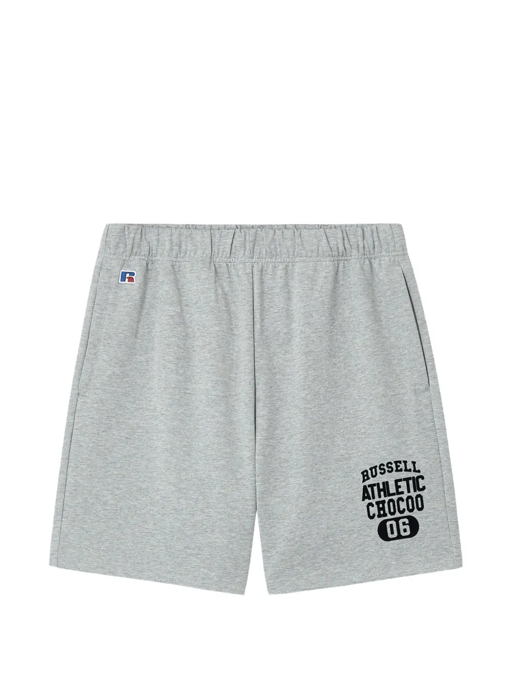 CHOCOOLATE x Russel Athletic patch-pocket track shorts - Grigio