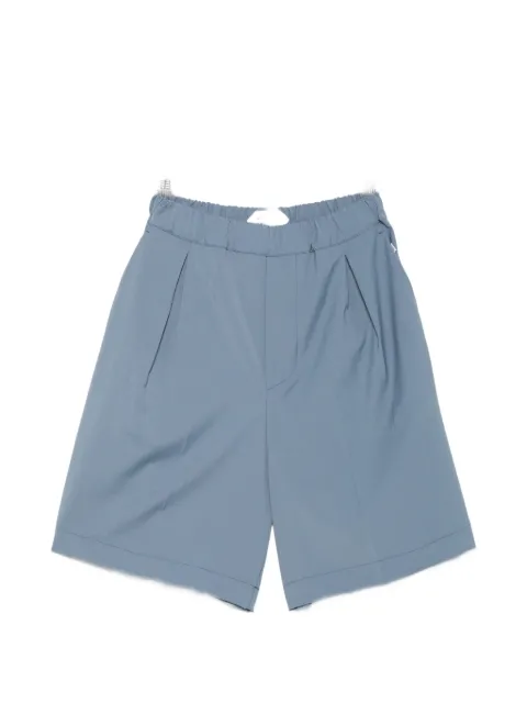 New York Resident pleated elasticated-waist shorts