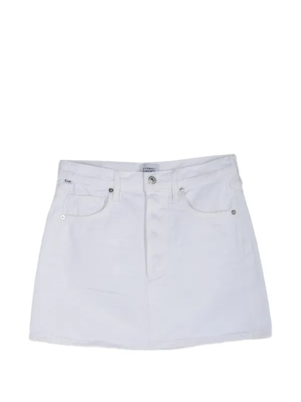 Citizens of Humanity Ramona Mini Skirt in White