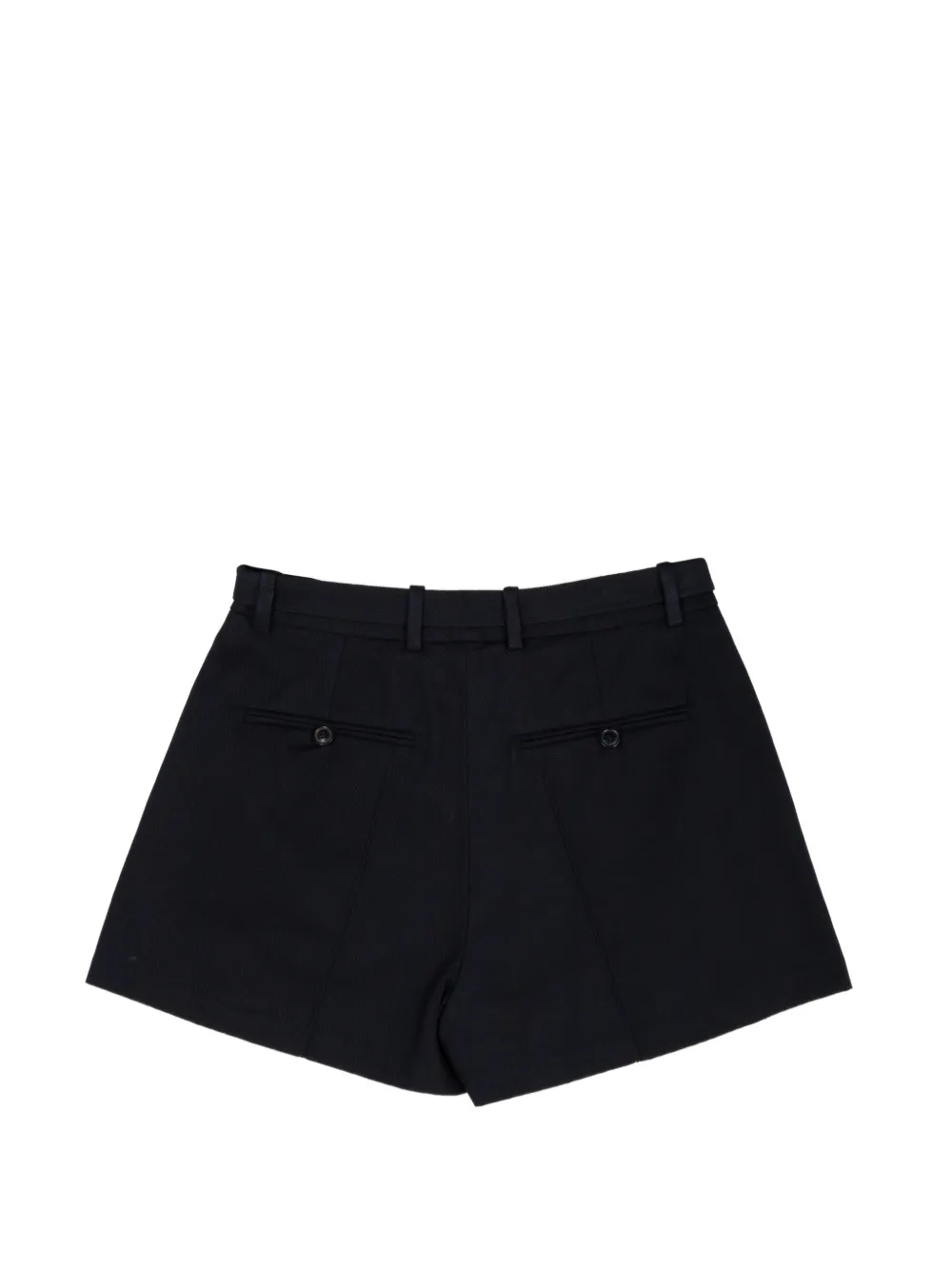 FRAME Soho geplooide shorts Blauw