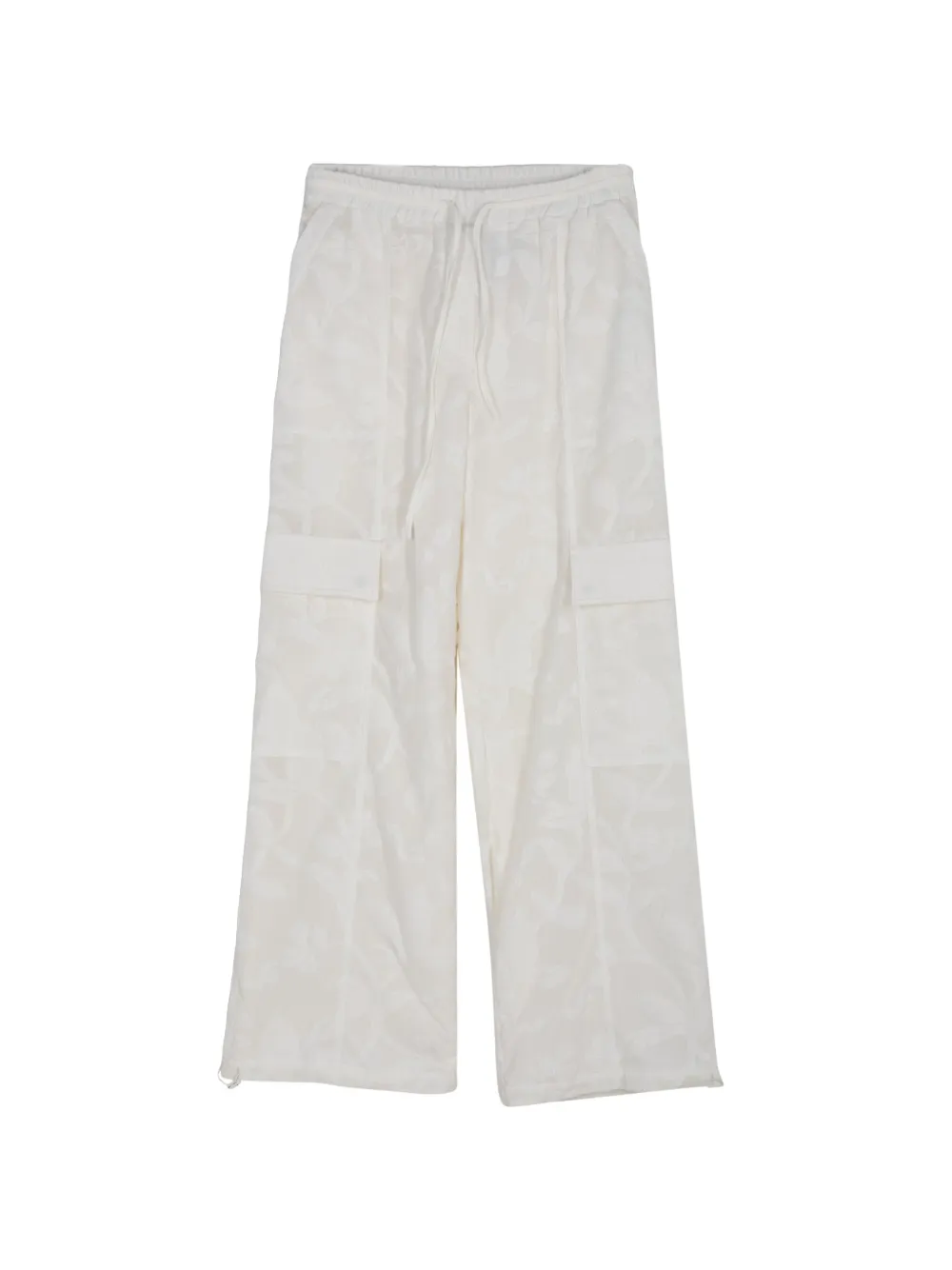 Simkhai Georgiana jacquard cargo pants - Toni neutri