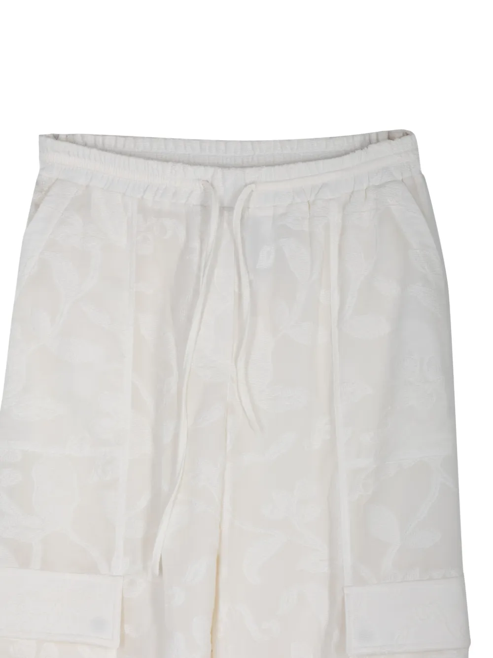 Simkhai Georgiana cargo broek met jacquard Beige