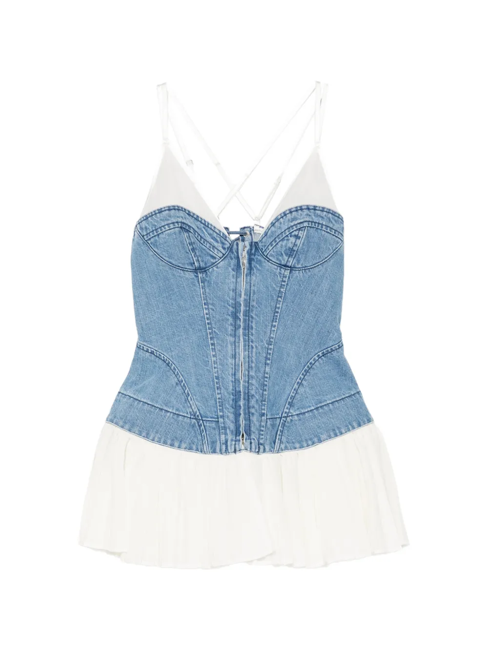 FETICO zip-up corset top