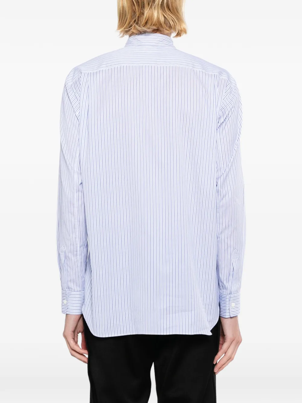 Comme Des Garçons Shirt Overhemd met patchwork Blauw