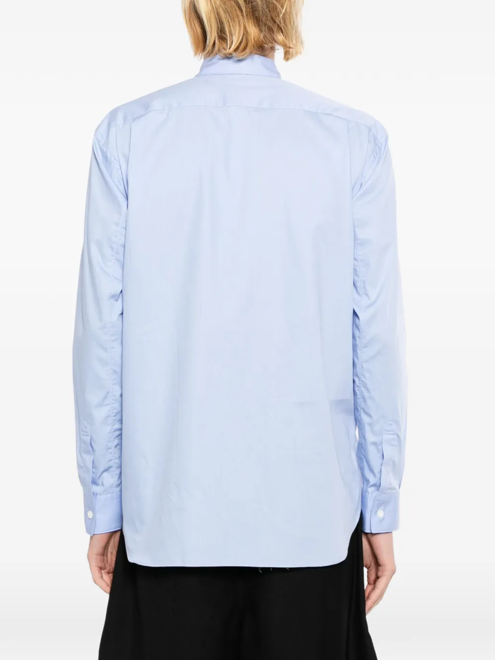 Comme Des Garçons Shirt Blouse met vlak Blauw