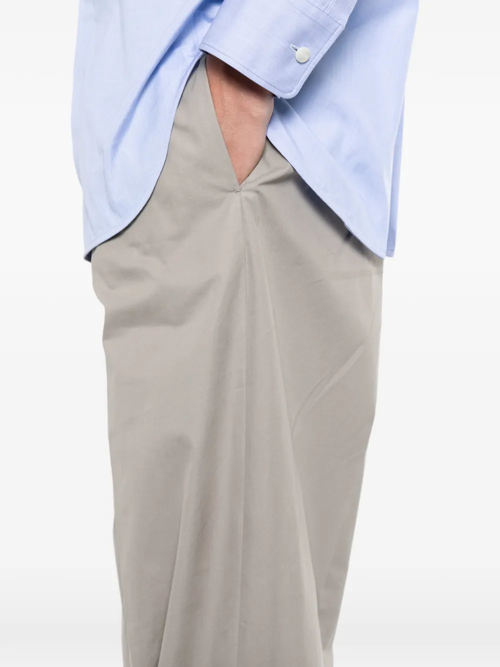 Jil Sander katoenen broek Grijs