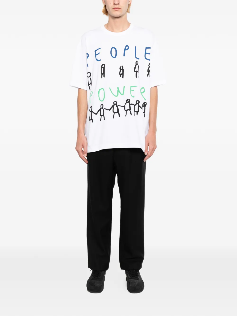 Comme Des Garçons Shirt T-shirt met print Wit