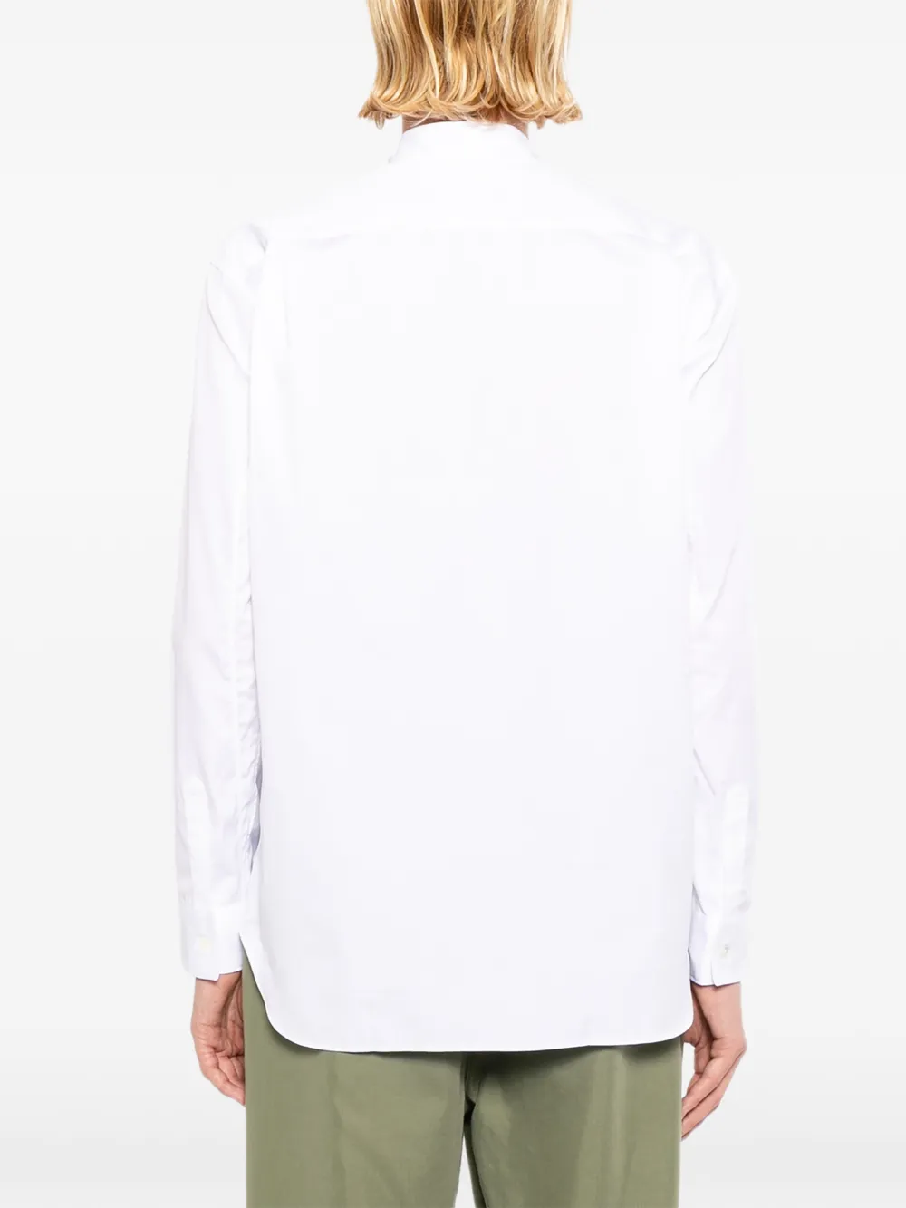 Comme Des Garçons Shirt Overhemd met patchwork en gingham ruit Wit