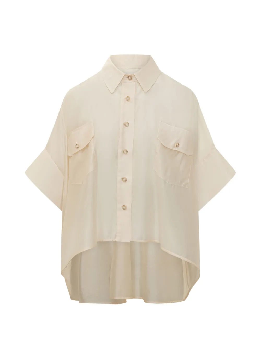 LE SULLY STUDIO chest pocket shirt - Toni neutri