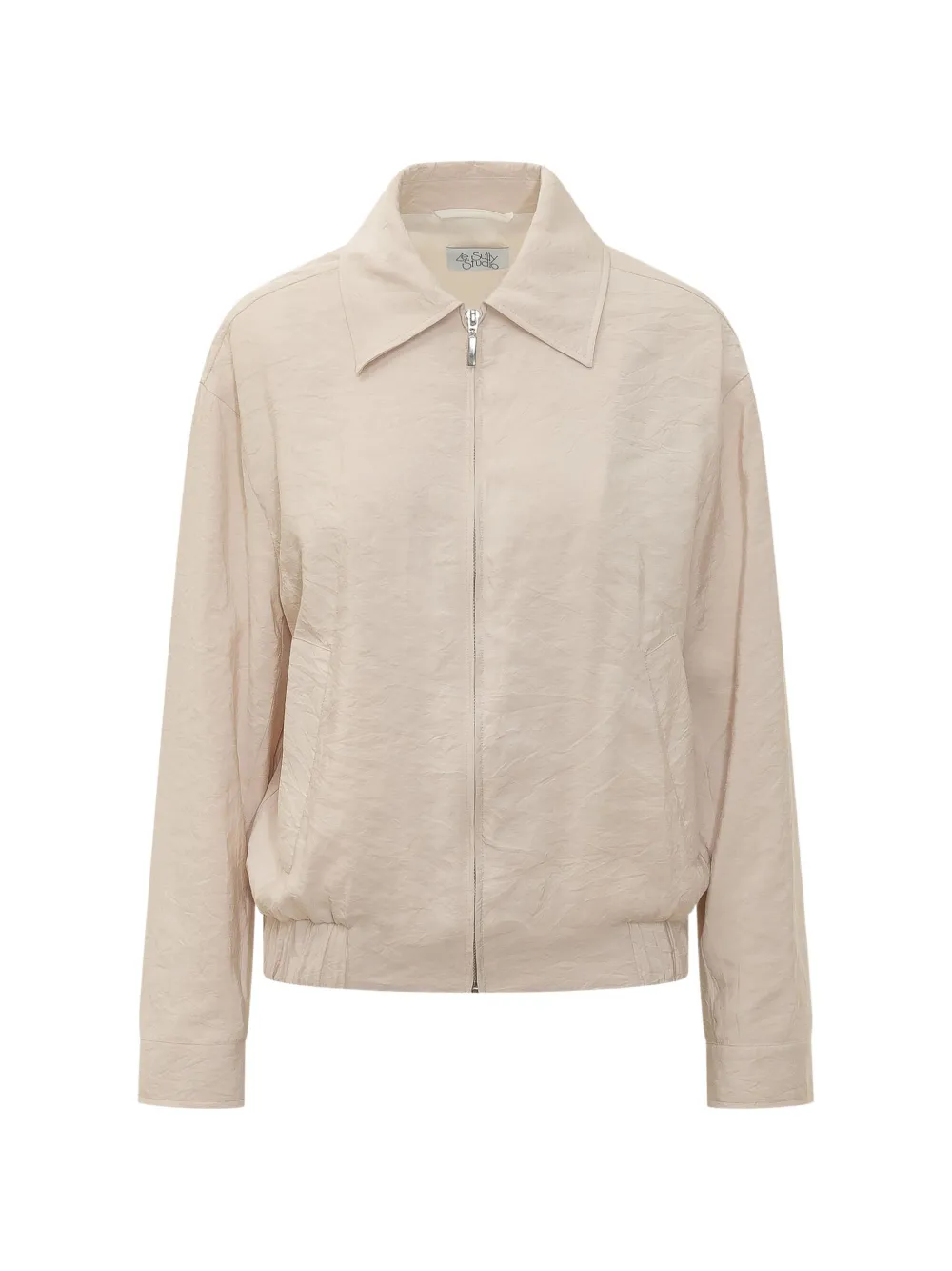 LE SULLY STUDIO zip bomber jacket - Nude