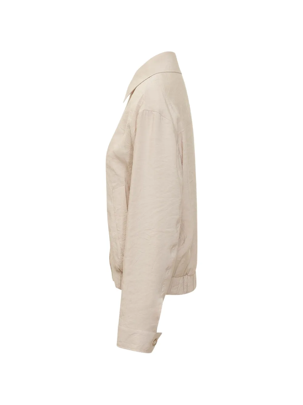  Le Sully Studio Zip Bomber Jacket - Neutrals 