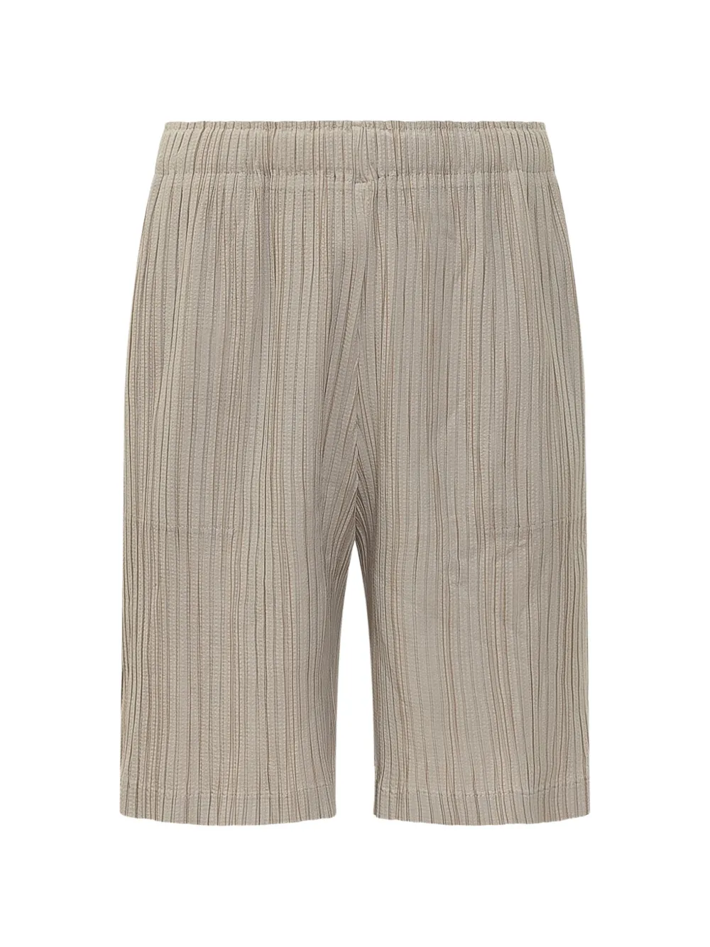 Gongdid Design stripe crinkled shorts - Toni neutri