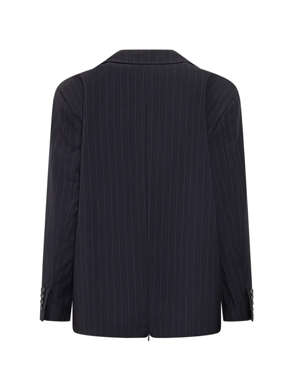  Le Sully Studio Pinstripe Button Jacket - Blue 