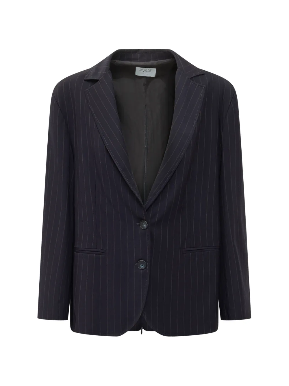 LE SULLY STUDIO pinstripe button jacket - Blu