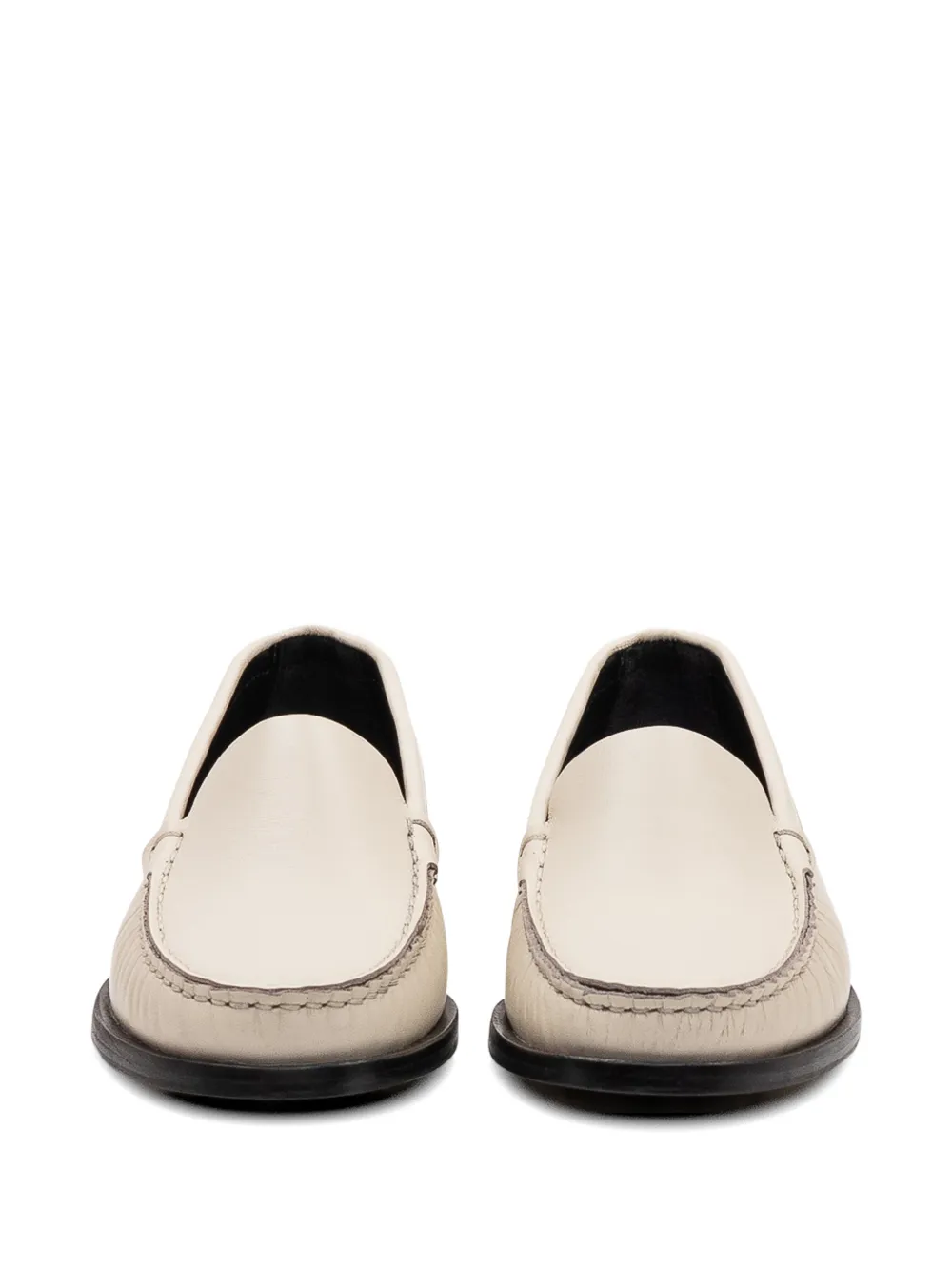Aeyde Arthur leather loafers Beige