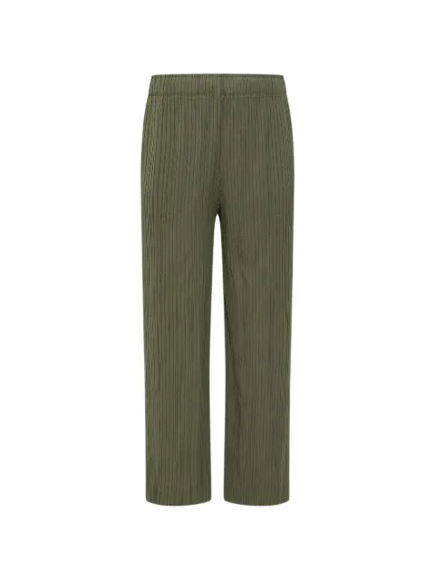 Gongdid Design plissé-effect striped trousers