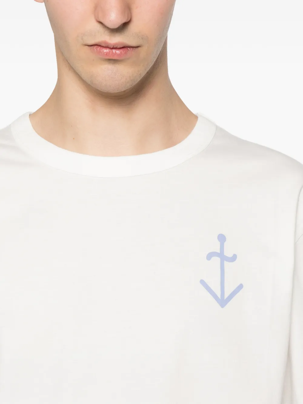 LA PAZ T-shirt met logoprint Bruin