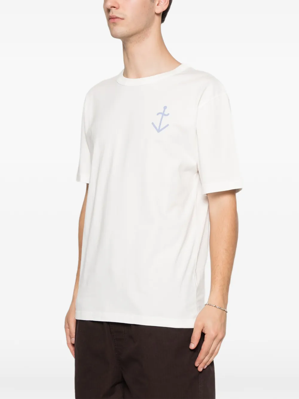 LA PAZ T-shirt met logoprint Bruin