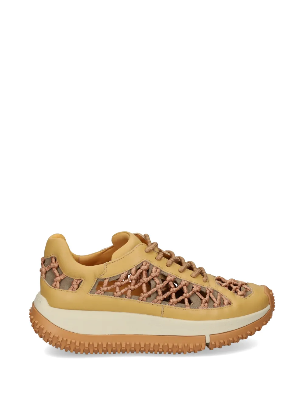 4ccccees Kapok Link Lattice-detail Sneakers In Neutral