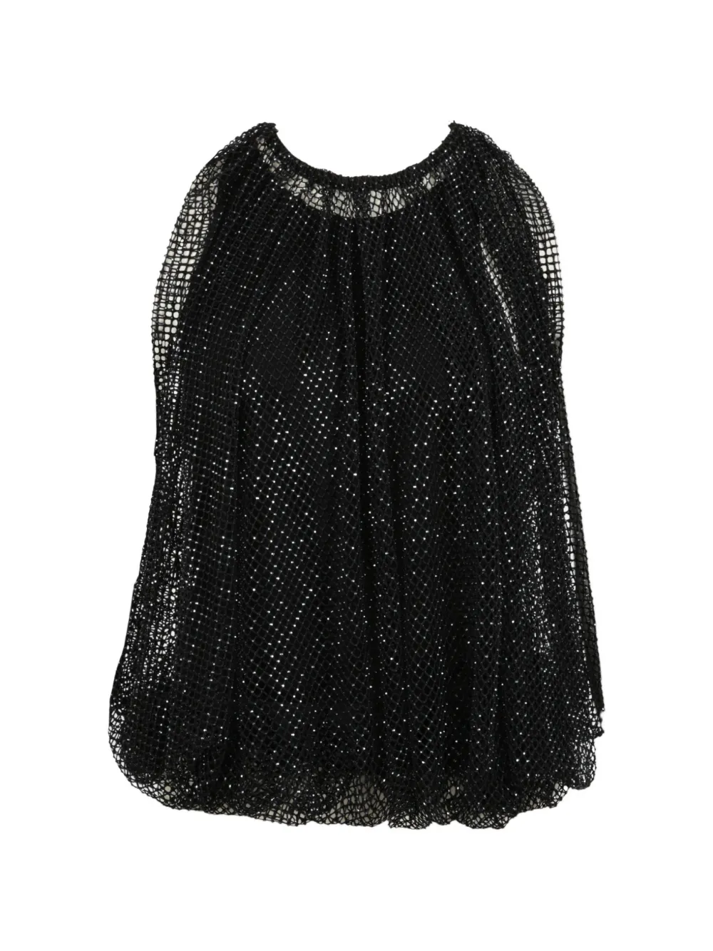 Sportmax Top Nodo con cristalli - Nero