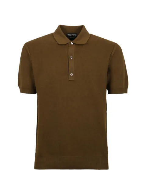 TOM FORD button cotton polo shirt