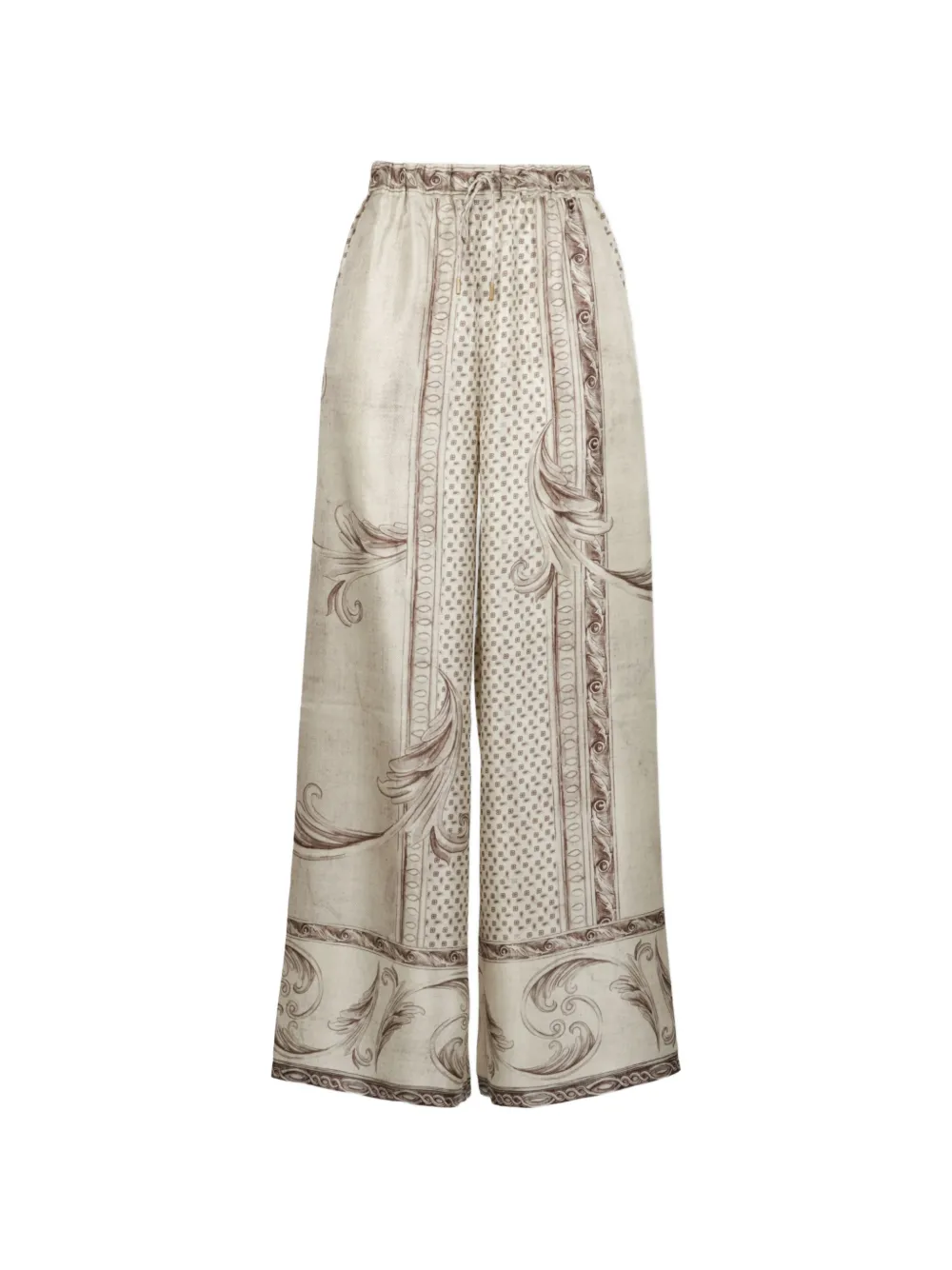 Max Mara Pantaloni con vita elasticizzata - Toni neutri