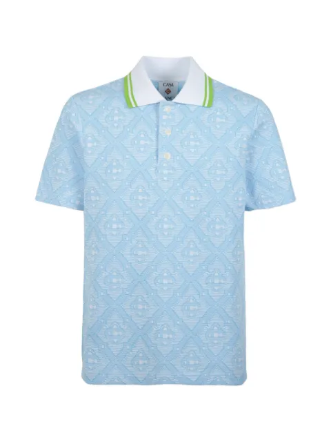 Casablanca polo à motif jacquard