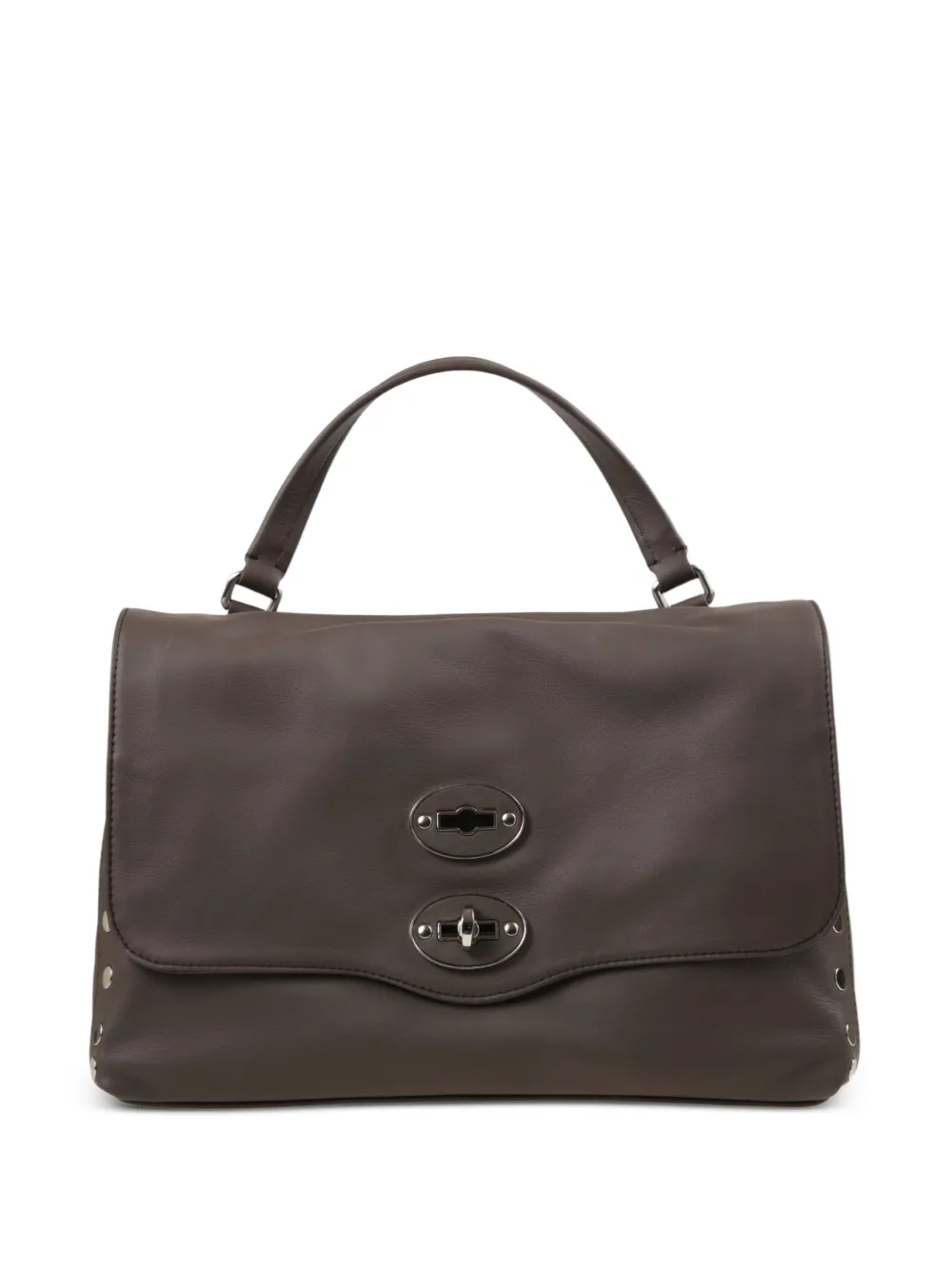 Zanellato Borsa tote Postina piccola con chiusura a girello - Marrone