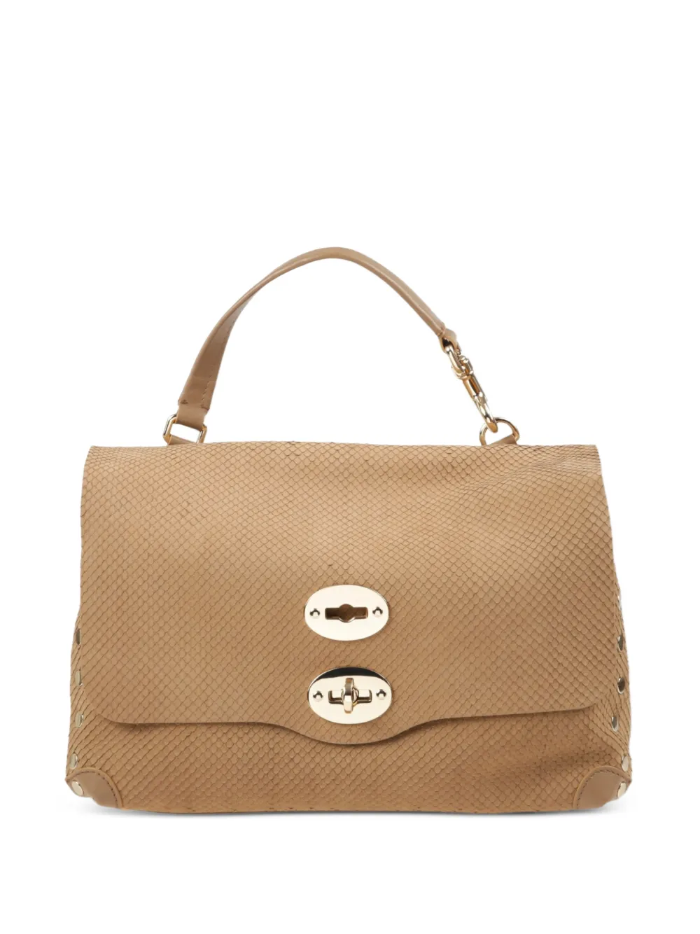 Zanellato Borsa a spalla Postina piccola con borchie - Toni neutri