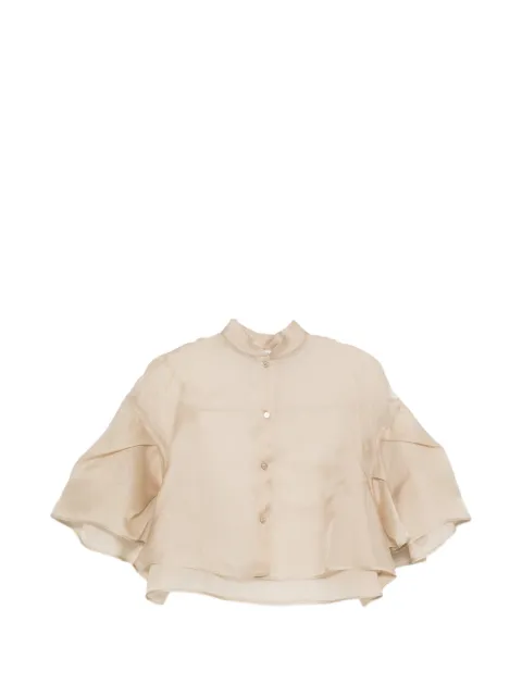 Max Mara многослойная рубашка с оборками