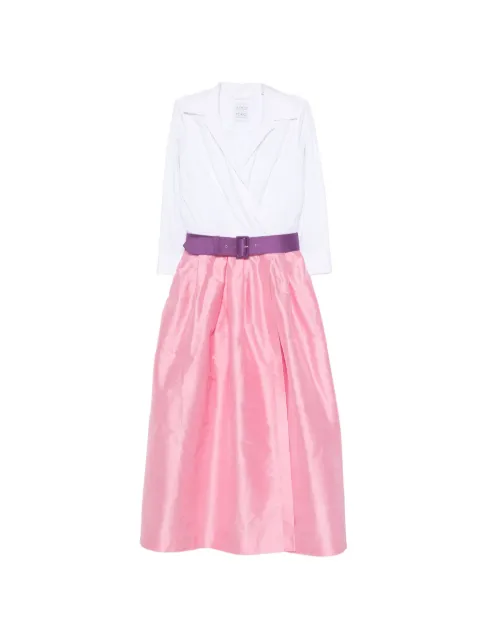 Sara Roka belted wrap-style dress